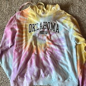 Tie dye hoodie from Oklahoma
